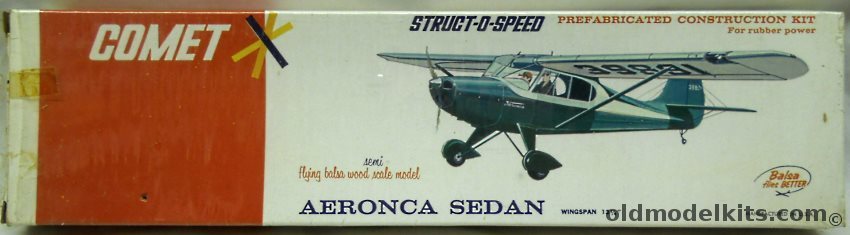 Comet Aeronca Sedan Struct-O-Speed Deluxe Issue, 2301-100 plastic model kit